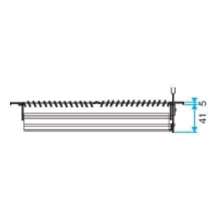GRILLE MURALE SOUFFLAGE ACIER BLANC AVEC REGISTRE INT�GR� SR 356 305X152 MM