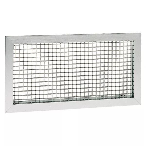 GRK-FP-R D200/L - grille aluminium � quadrillage 600x600+plenum d200 lat�ral (529456)