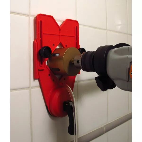 GUIDE DE PER�AGE � VENTOUSE POUR TR�PAN DIAMANT. CAPACIT� 4 � 75 MM.
