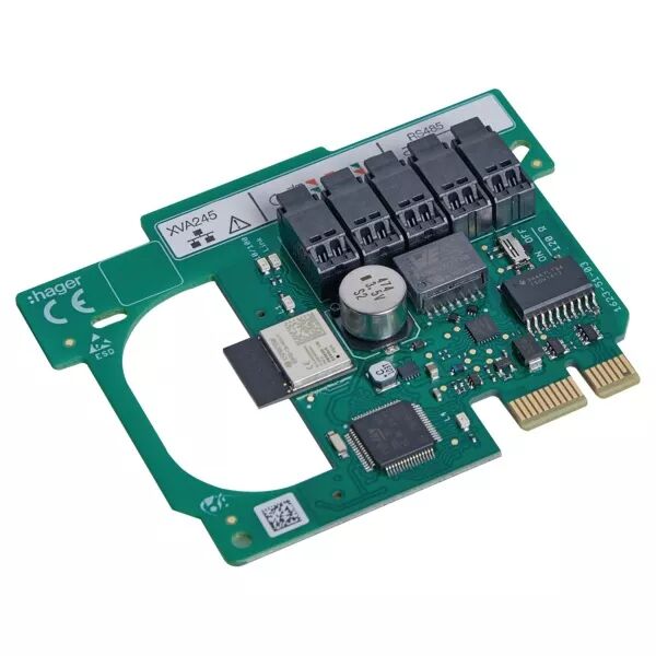 HAGER - Carte de communication Ethernet, wifi, modbus pour borne de recharge witty one (XVA245)