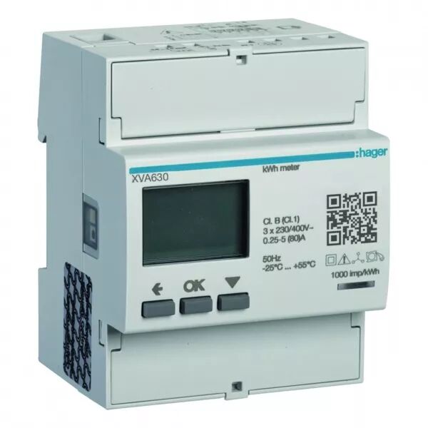HAGER - Compteur tri pour optim. solaire pour witty one avec XVA245, witty plus et flow (XVA630)