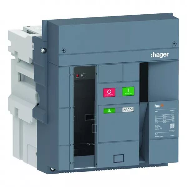 HAGER - Disjoncteur Ouvert HW2 66kA 1600A 3P D�brochable sans chassis pour TU Sent Ener (HW2E316ZE)