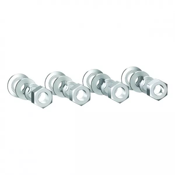 HAGER - Ecrous et rondelles de montage 4P pour boitier moul� h3+ PW1600 (HYH502H)