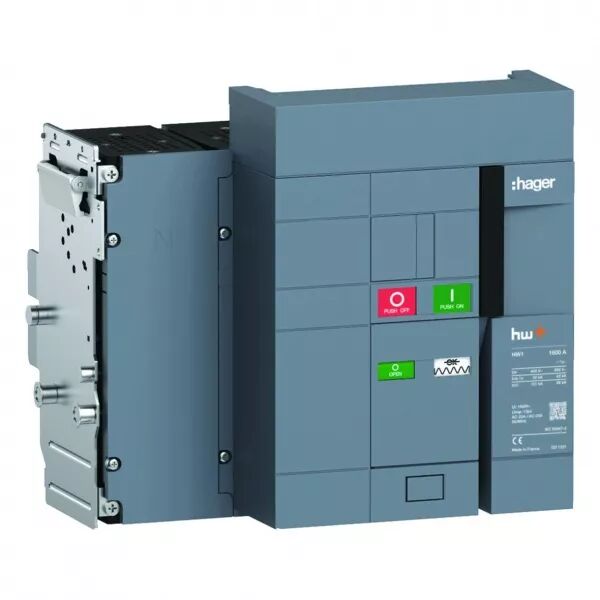 HAGER - Interrupteur Ouvert HW1 1600A 4P D�brochable sans chassis (HW1W416ZS)