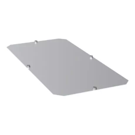 HAGER - Plaque entr�e pleine en AL plaque passe c�bles ouverte basse quadro evo 1000x400 (FN10040AL)