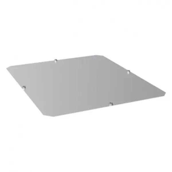 HAGER - Plaque entr�e pleine en AL plaque passe c�bles ouverte basse quadro evo 1000x600 (FN10060AL)