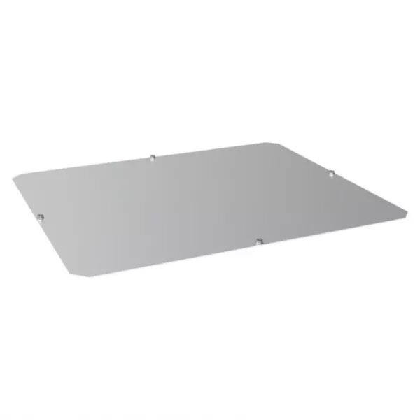 HAGER - Plaque entr�e pleine en AL plaque passe c�bles ouverte basse quadro evo 900x800 (FN9080AL)