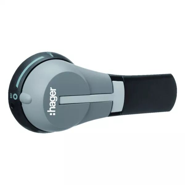 HAGER - Poign�e pour commande d�port� pour boitier moul� h3+ PW1600 (HXH901H)
