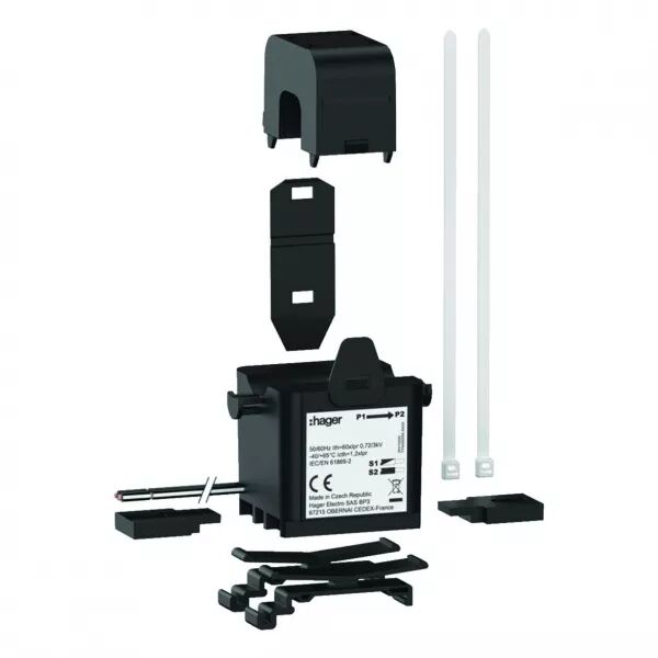 HAGER - Transformateur de Courant Ouvrant SC1 18mm 200/5A 0.6VA Classe 1 (SRR02005A)