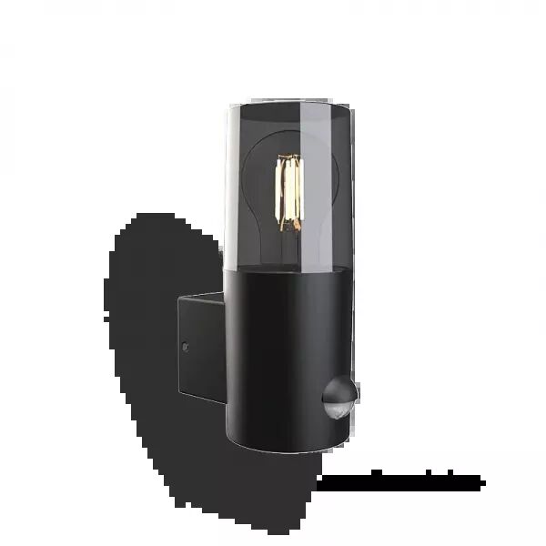 HELIOS APPLIQUE 1 X E27 CYLINDRIQUE IP44 ALU + DETECT IR