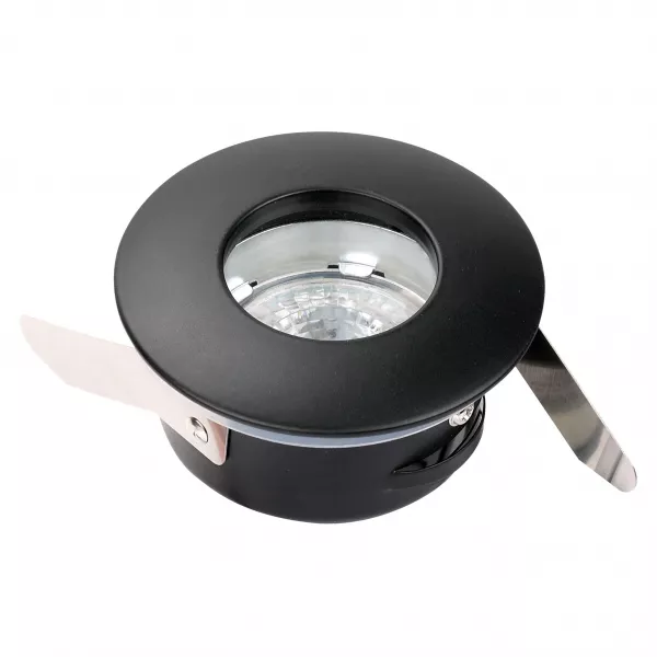 HIDRO -Enc.GU10, IP20/65, Cl.2, Vol.2, noir, lpe LED 3000K incl. (51487)