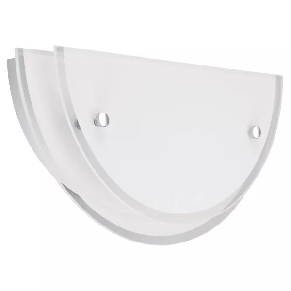 HILL - Applique Mur E27 60W max., demi-lune, verre opale, Lpe non incl. (3978)