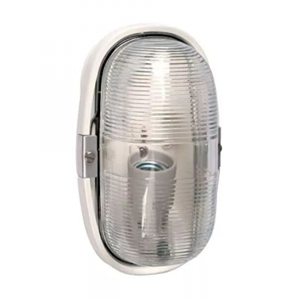 HUBLOT OVALE �TANCHE ENVIRONNEMENT S�V�RE DIFFUSEUR VERRE INCOLORE ET CULOT E27