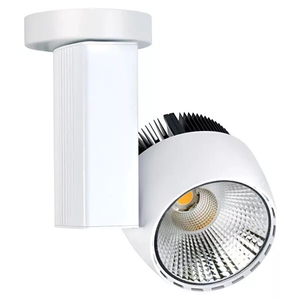 IKAR 01 - Proj. s/pat�re, blanc, angle 60�, LED int�g. 40W 3000K 4000lm (50189)