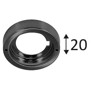 INDIGO-BASE RONDE Noir mat (DO33805)