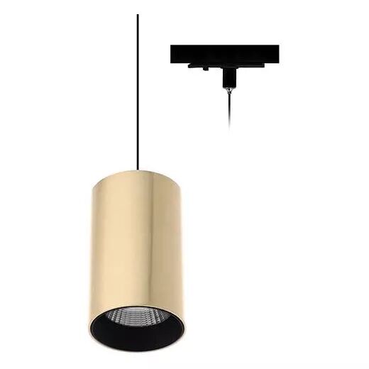 INDIGO-JACK TP 10W 1120Lm 38� DIM Noir mat - Laiton (TR42913)