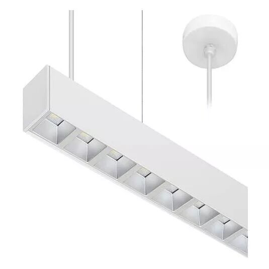 INDIGO-LINEAR 1 P 38W 6625Lm 75� Blanc mat - Argent (CL10153)