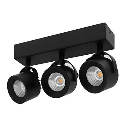 INDIGO-PIXA 3 3x10W 3x1200Lm 3000K 38� DIM Noir mat (WA13405)