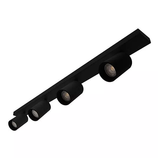 INDIGO-RIVA 4 GU10 MAX 4x10W PAR16 Noir mat (WA20105)