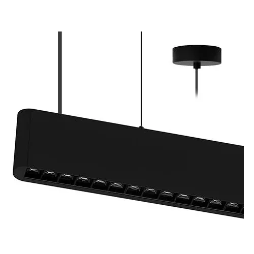 INDIGO-TOMY 2 P 2x36W 4100+3800Lm 36+100� Noir mat (SU15905)
