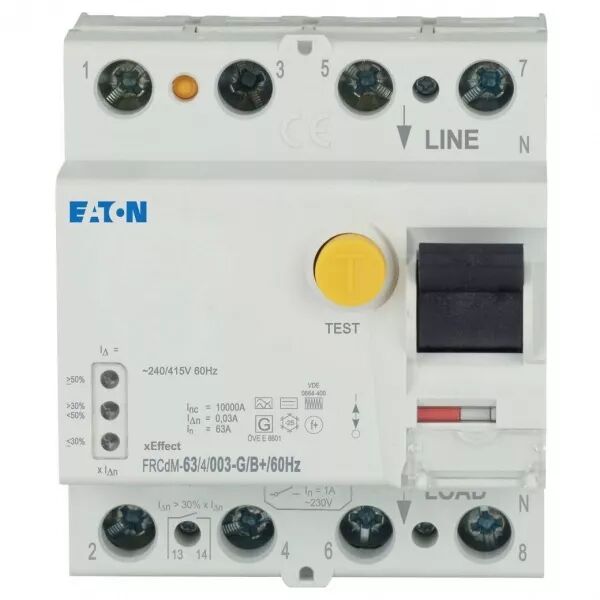 Int. Diff. digital FRCdM, 4P, 63A, type G/B+ 60Hz, 30mA, sensible tous courants (180425)