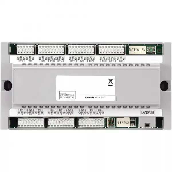 INTERFACE IP AVEC COMMANDE DE RELAIS D�PORT�E, 20 RELAIS PARAM�TRABLES