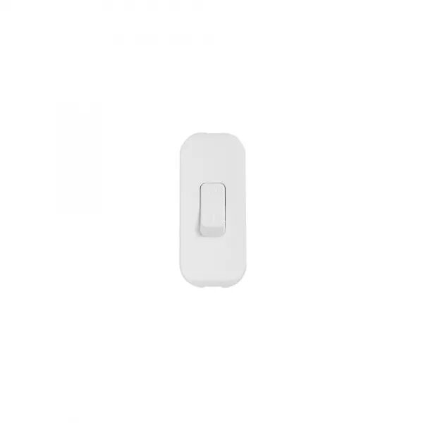 INTERRUPTEUR � BASCULE POUR LAMPE - BIPOLAIRE - BLANC