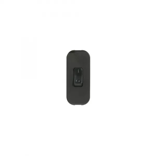 INTERRUPTEUR � BASCULE POUR LAMPE - LUMINEUX - BIPOLAIRE - NOIR