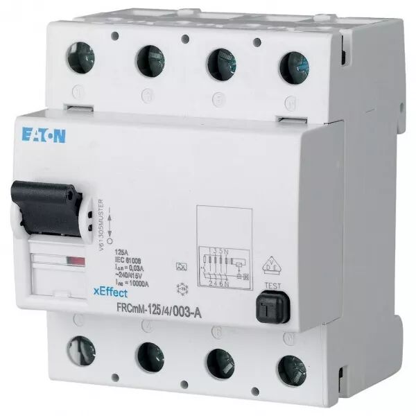 Interrupteur diff�rentiel FRCmM, 2P, 125A, type G/A, 300mA (171170)
