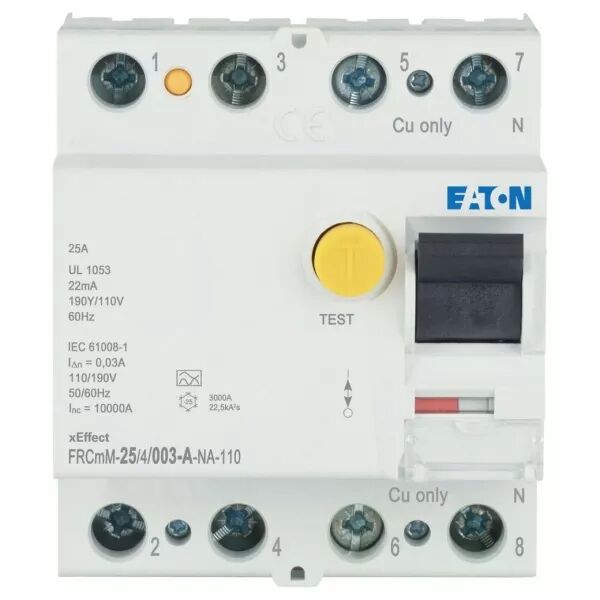 Interrupteur diff�rentiel FRCmM, 4P, 25A, type A-NA-110, 30mA (167699)