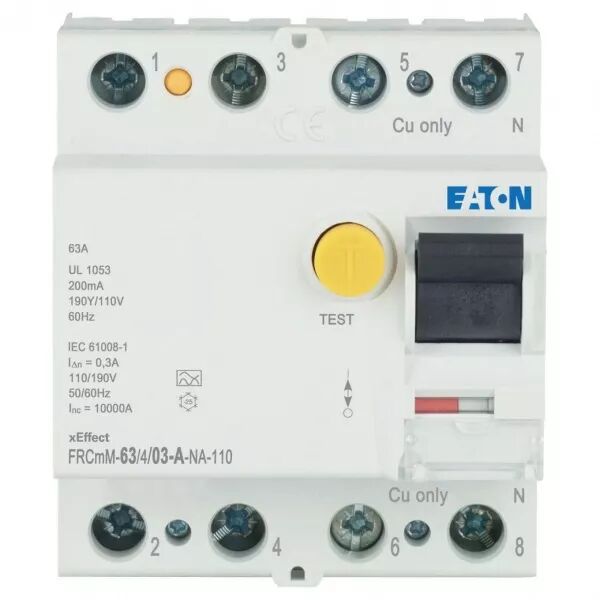 Interrupteur diff�rentiel FRCmM, 4P, 63A, type A-NA-110, 300mA (167704)