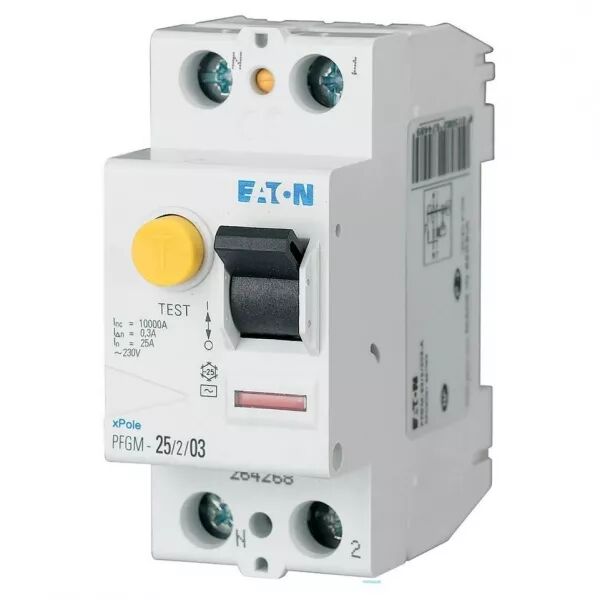 Interrupteur diff�rentiel PFGM, 2P, 25A 300mA type AC (264268)
