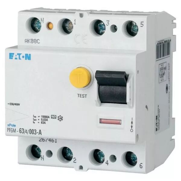 Interrupteur diff�rentiel PFGM, 2P, 63A 300mA type AC (264288)