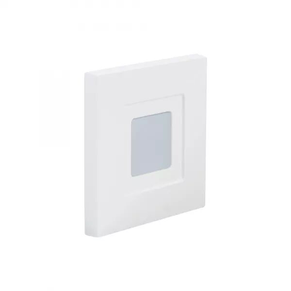ISO 60 CCT - ENCASTR� MUR LED 1,2W BLEU 2LM 115� 30000H FACE AVANT ALU BLANC