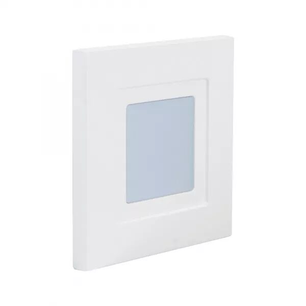 ISO 80 CCT - ENCASTR� MUR LED 1,8W BLEU 6LM 115� 30000H FACE AVANT ALU BLANC