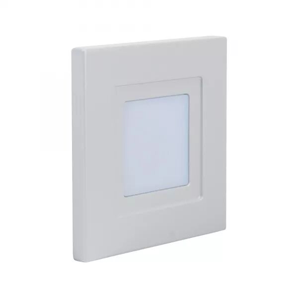 ISO 80 CCT - ENCASTR� MUR LED 1,8W BLEU 6LM 115� 30000H FACE AVANT ALU GRIS