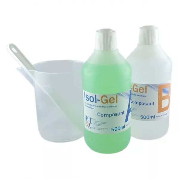 ISOL-GEL 1L GEL SILICONE BI-COMPOSANT EN 2 BIDONS DE 500ML