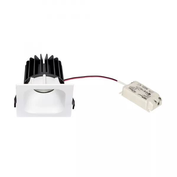 IVARO - DOWNLIGHT CARR� FIXE BLANC, IP44, LED INT�G. 40� 13W 4000K 1100LM