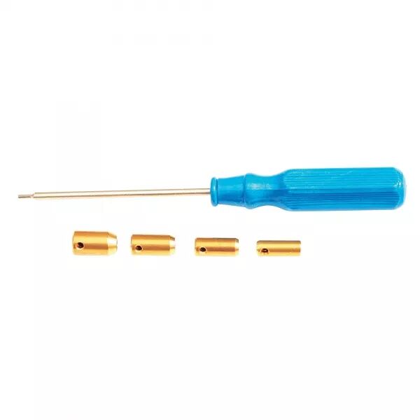 JEU DE 4 EMBOUTS M4 ET TOURNEVIS 6 PANS, POUR AIGUILLE NYLON