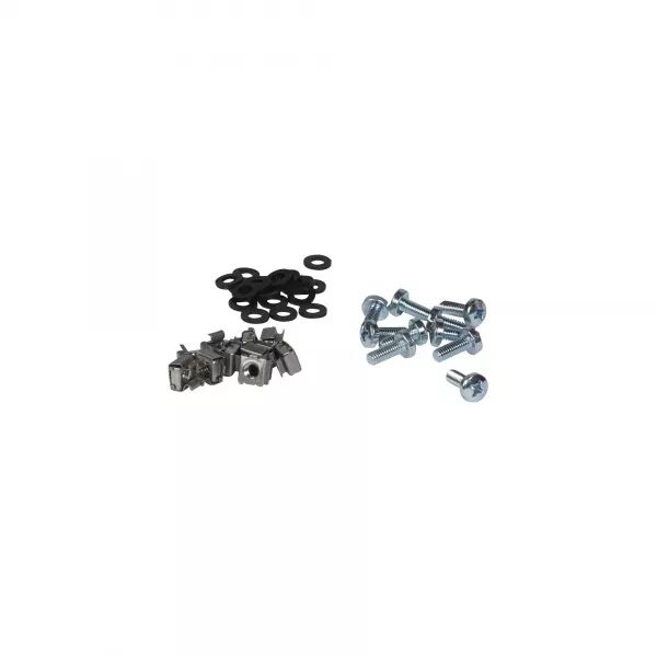 JEU DE 50 �CROUS CAGE 8,5MM AVEC 50 RONDELLES PLASTIQUE ET 50 VIS M6