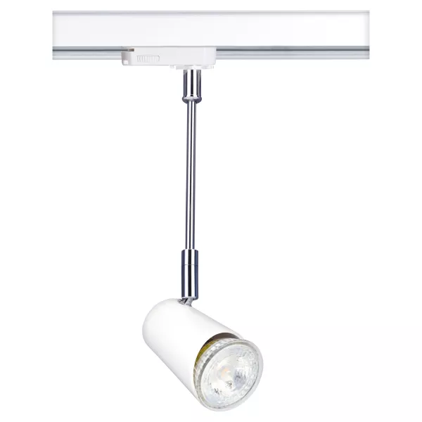 JUDY 123 - Spot Rail 3 all.023 GU10 sur tige, lpe LED 3,6W 3000K 400lm dimm. (4403)