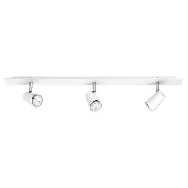 JUDY B3-Plaf./Appl. 3 spots GU10, blanc, a/lpes LED 3,6W 3000K 400lm dimm. incl (4150)