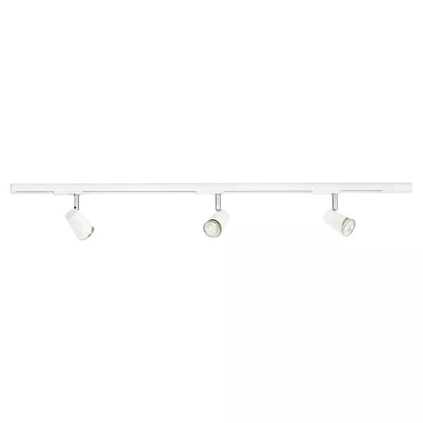 JUDY-Rail 1all. 029 +3 spots GU10, blanc, a/lpes LED 3,6W 3000K 400lm dimm. incl (4157)