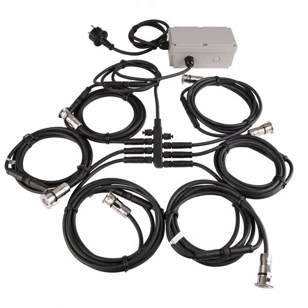 KIT CABOURG IP67 IK08 6 ENCASTR�S SOL LED 6,5W 3000K INOX 316 50000H