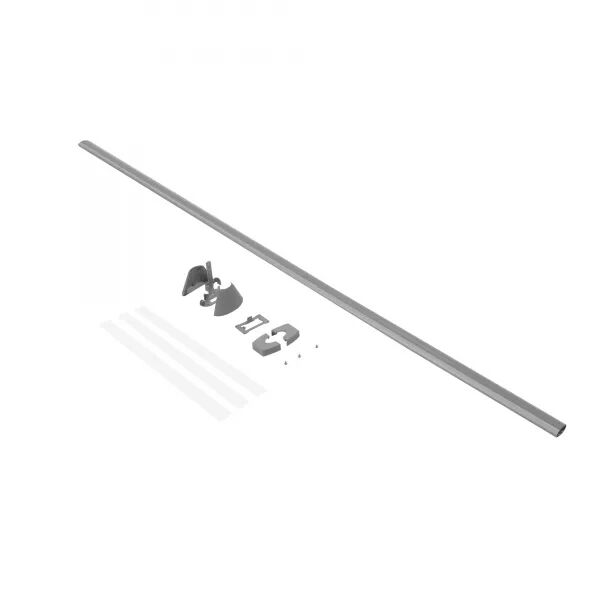 Kit extension colonnette 2 cpts alu : Ovaline 2,70m+chapeau+cloison+cache plaf