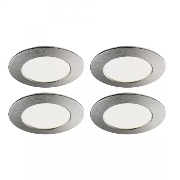 KIT MEUBLED 230V - ENCASTR�S IP20 RONDS FIXES ALU, LED 9W CCT 3-4-5000K 4X180LM