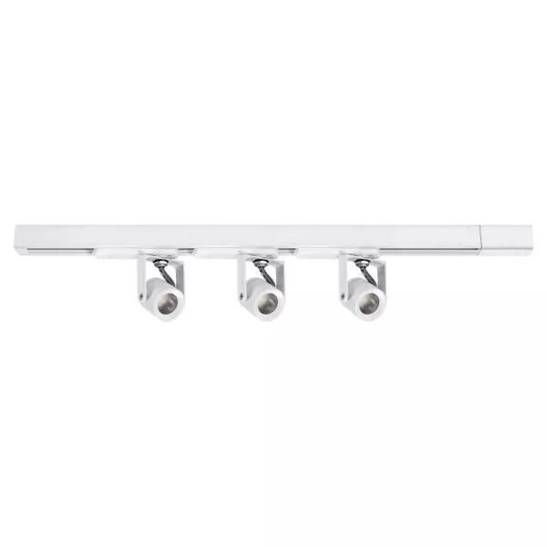 KIT MICRO LEM 029 - Rail 1 all. 029 avec 3 spots blancs LED 2,5W 40� 4000K (5387)