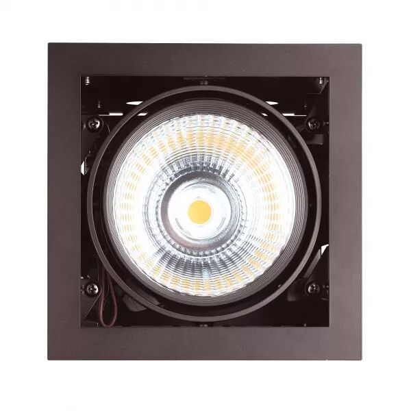 KIT QUADRA MONO -DOWNLIGHT ORIENT. NOIR, MODULE LED 26,6W 3000K 40� 3200LM INCL
