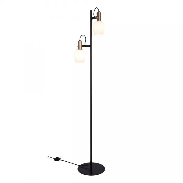 Lampadaire - ARILD - M�tal - Noir -  E14 (2312324003)