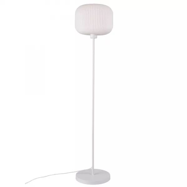 LAMPADAIRE - MILFORD - VERRE - BLANC -  E27